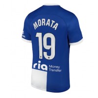 Dres Atletico Madrid Alvaro Morata #19 Preč 2023-24 Krátky Rukáv